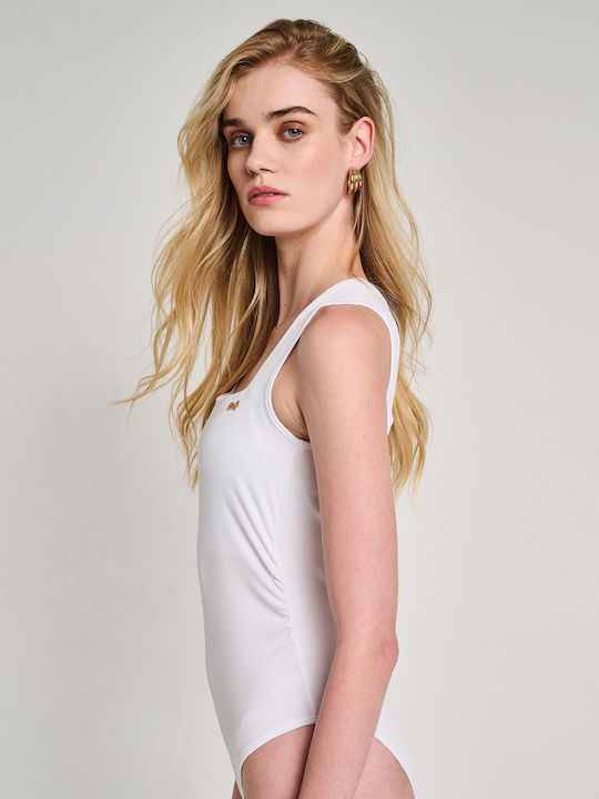 Women's Sleeveless Bodysuit White 63-409.055.n0010