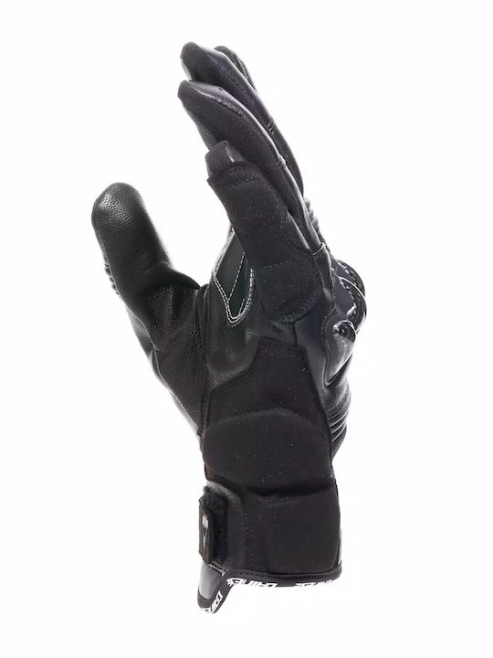 Reacto Carbon Short Καλοκαιρινά Ανδρικά Γάντια Μηχανής Δερμάτινα Black/Anthracite