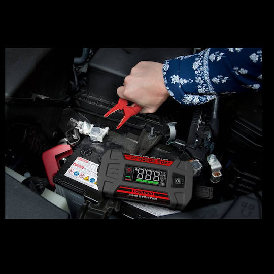 Lokithor Powerbank Led 3 Σε1 Portable Car Battery Jump Starter 24000mAh with Power Bank / USB / Φακό 12V