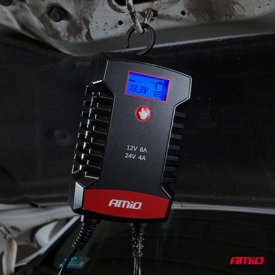 AMiO Φορτιστής Μπαταρίας Αυτοκινήτου 12/24V