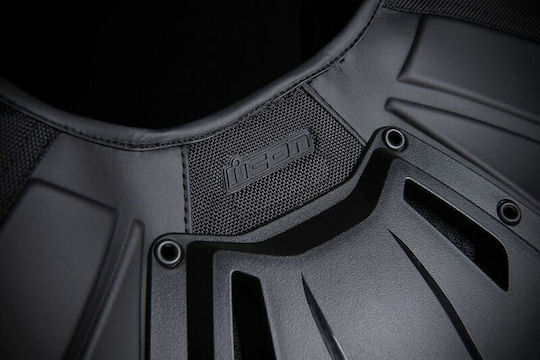 Icon Reitschutz Motorradfahrer Schwarz Farbe