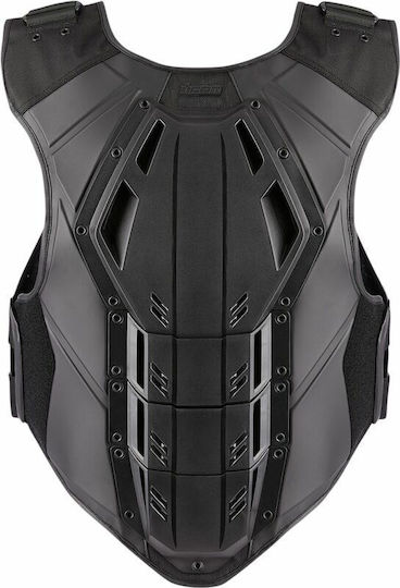 Icon Reitschutz Motorradfahrer Schwarz Farbe