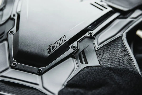 Icon Reitschutz Motorradfahrer Schwarz Farbe