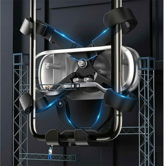 Ugreen Gravity Βάση Κινητού Αυτοκινήτου 4.7" - 4.7" με Ρυθμιζόμενα Άγκιστρα Μαύρη