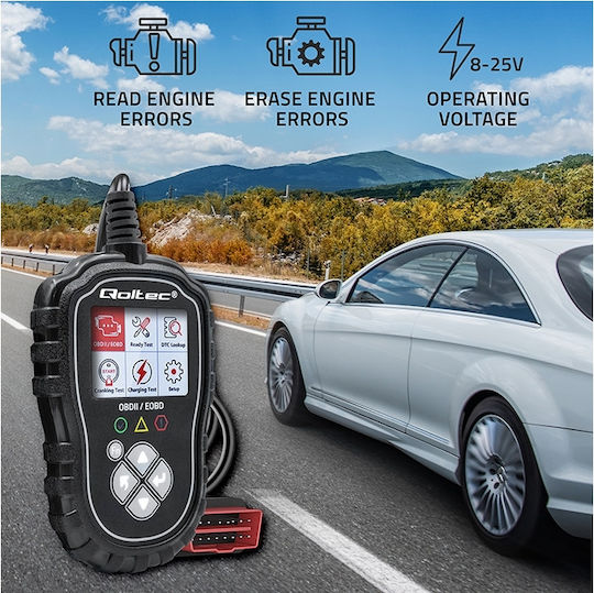 Qoltec Car Diagnostics Digital Tool OBD 2