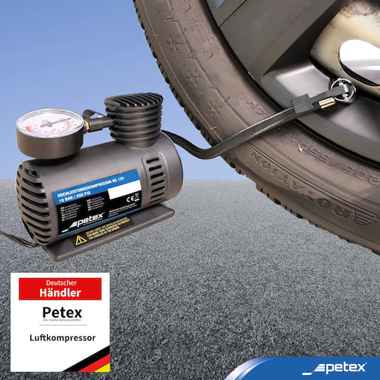 Petex Compresor Auto Trombă 260PSI Cu Cablu 12V