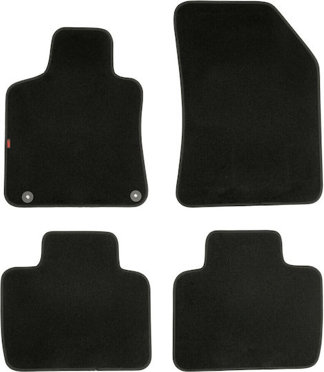 Set of Windbreakers Front and Rear Car Dark Fime for Mercedes-Benz GLA 4pcs