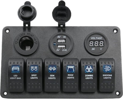 Kewig Sp10 Boat Switch (Диоден превключвател) с панели