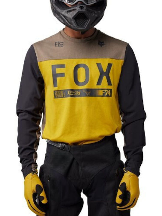 Fox Ranger Pentru bărbați Tricou Motocross Mânecă lungă Galben Culoare