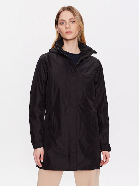 Aden Kurz Damen Puffer Jacke Wasserdicht für Winter Schwarz