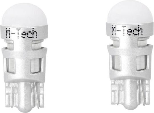 M-Tech Lămpi Autoturismului Premium T10 / W5W LED Alb 12V 2.1W 2buc