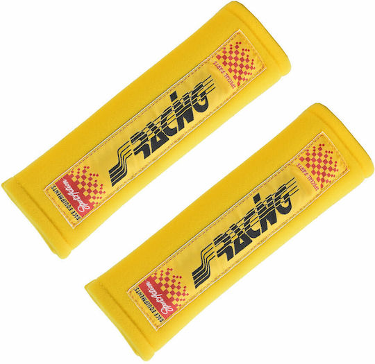 Simoni Racing Set of 2pcs Car Seat Belt Pads Yellow