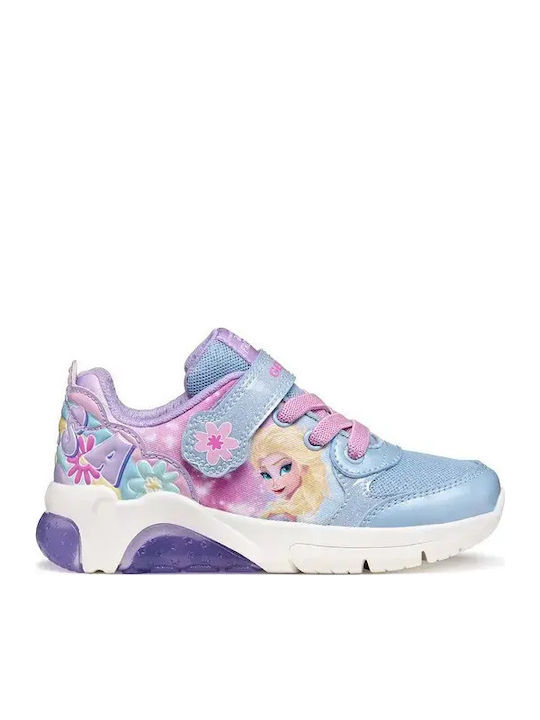 Disney Elsa Frozen Kinder Sneaker Anatomisch mit Bügel- und Schleifenverschluss Hellblaue