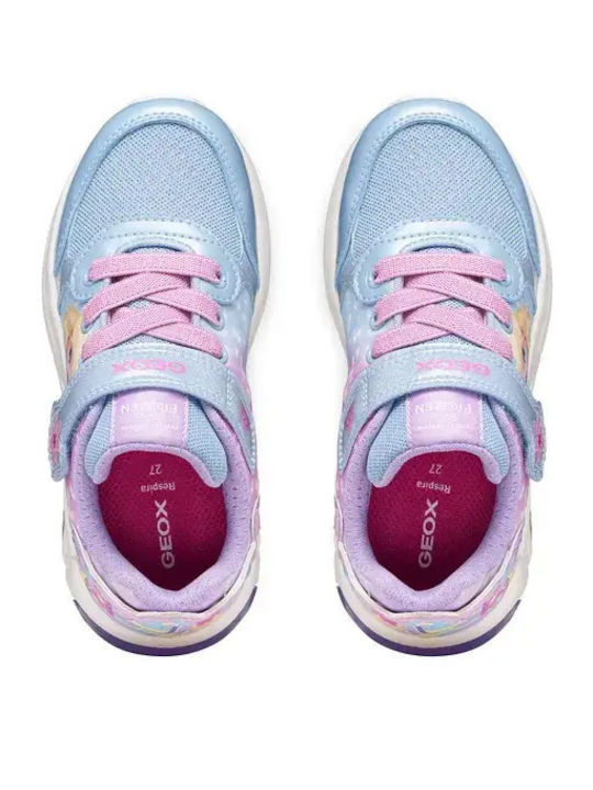 Disney Elsa Frozen Kinder Sneaker Anatomisch mit Bügel- und Schleifenverschluss Hellblaue