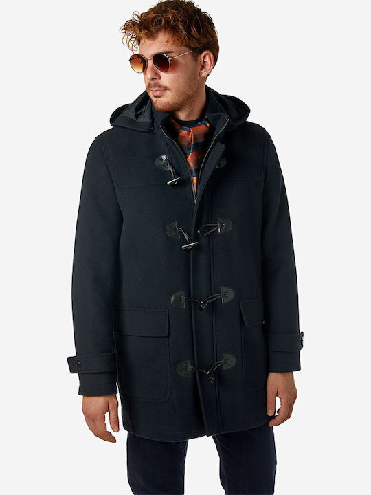 Мъжко палто Navy Black, Black