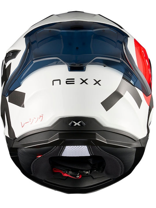 Nexx Y.100R Nippon White Cască Moto Față întreagă DOT / ECE 22.06 1575gr cu Pinlock și Sunvisor