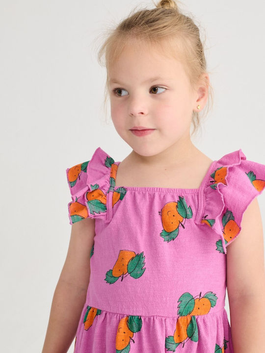 Girls Dress Sleeveless Tangerine
