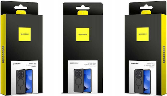 Spacecase Hybrid Magsafe Back Cover Plastic Black Redmi Note 15 Poco M8
