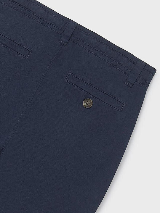 Kinderhose Chino Stoff Marineblau
