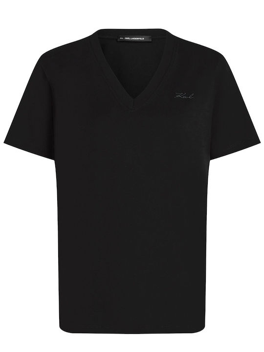 Karl Γυναικείο T-shirt Black
