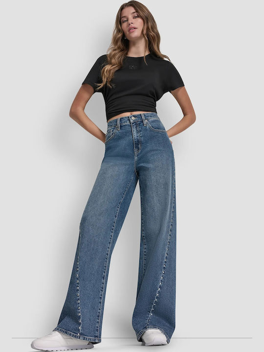 DKNY Ψηλόμεσο Γυναικείο Jean Παντελόνι