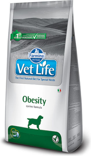 Farmina Vet Life Obesity 12kg Dry Food Diet for Adult Dogs with Chicken and Fish