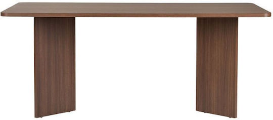 Linza Τραπέζι Τραπεζαρίας Ξύλινο Καρυδί 180x90x75εκ.