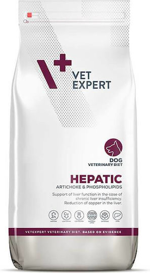 VetExpert Hepatic 2kg Hrană Uscată pentru Câini Adulţi cu Păsări de curte, Orez, Carne și Ficat
