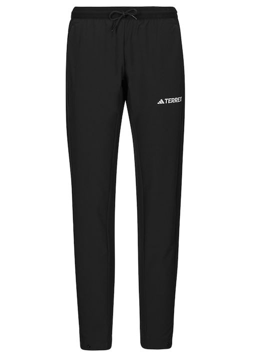 adidas Terrex Liteflex Γυναικείο Μακρύ Παντελόνι Πεζοπορίας Μαύρο