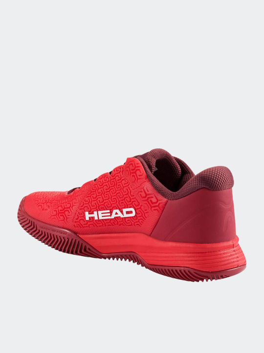Head Revolt Pro Women's Tennis Shoes for Clay Courts Red