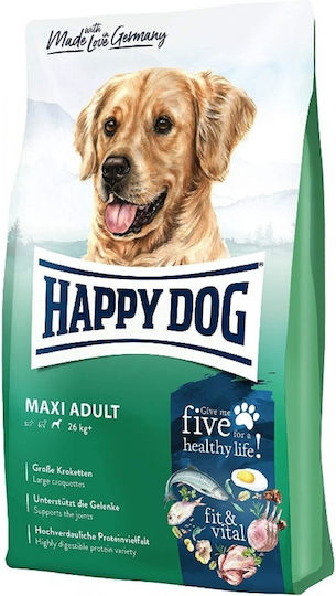 Happy Dog Fit & Vital 14kg Dry Food Diet, Gluten-Free for Adult Large Breed Dogs with Poultry and Fish