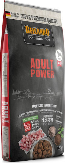 Belcando Adult Power 12.5kg Dry Food Grain-Free for Adult Medium & Large Breed Dogs with Poultry, Rice and Fish