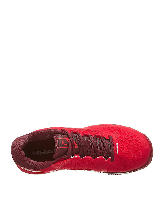Head Revolt Pro Women's Tennis Shoes for Clay Courts Red