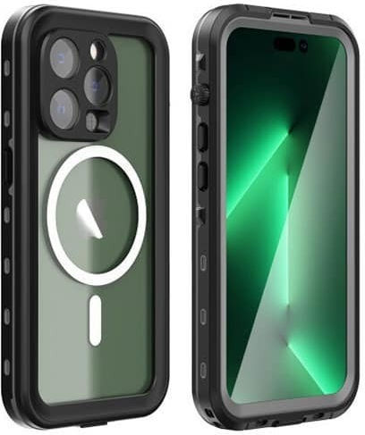 Redpepper Ip68 Dot 360 Full Cover Σιλικόνης Αδιάβροχο Μαύρο (iPhone 13 Pro Max)