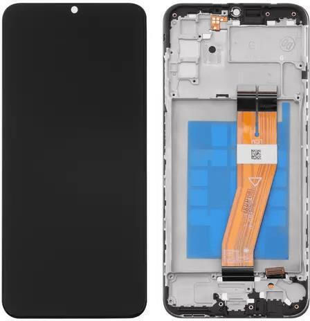 Screen with Touch Mechanism and Frame for Samsung Galaxy A03s A037G EU Version (Black)