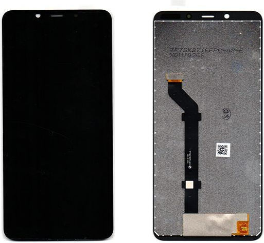 Οθόνη mit Touchscreen für Nokia 3.1 Plus (Schwarz)
