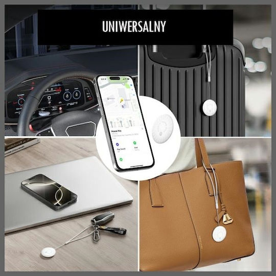 4Smarts SkyTag Duos Apple Find My & Google Find Hub Λευκό 2τμχ