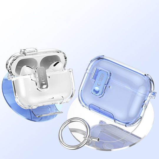 Tech-Protect Hülle Silikon mit Haken in Grün Farbe für Apple AirPods Pro 3