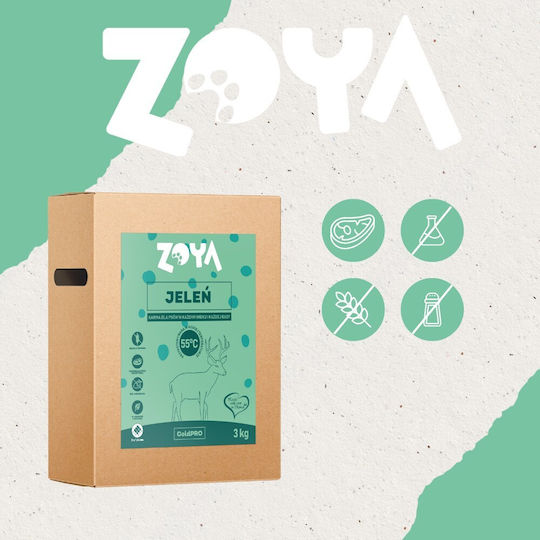 Zoya 3kg Trockenfutter für Hunde mit Hirsche