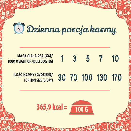 Dog Food 7kg Hrană Uscată pentru Câini de Rase Mici cu Miel și Prepeliță