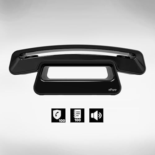 Alcatel ePure Iconic Cordless Phone with Greek Menu Black