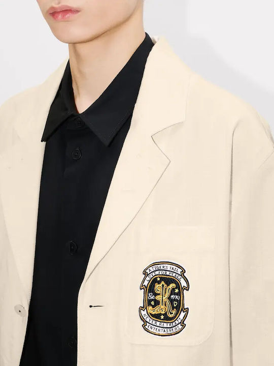 Herrenanzugsjacke Ecru