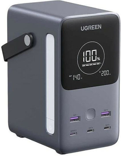 Ugreen PB770 Power Bank 48000mAh 300W with 2 USB-A Ports and 3 USB-C Ports Power Delivery Gray