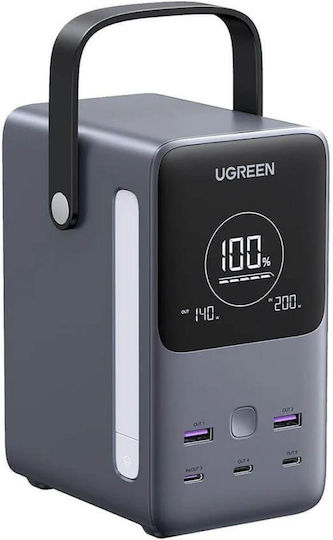 Ugreen PB770 Power Bank 48000mAh 300W with 2 USB-A Ports and 3 USB-C Ports Power Delivery Gray