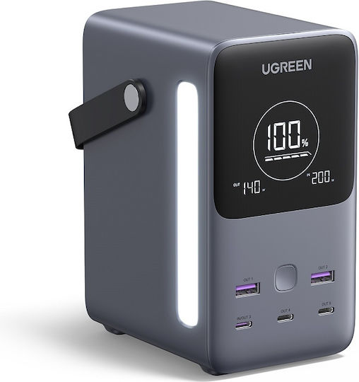Ugreen PB770 Power Bank 48000mAh 300W with 2 USB-A Ports and 3 USB-C Ports Power Delivery Gray