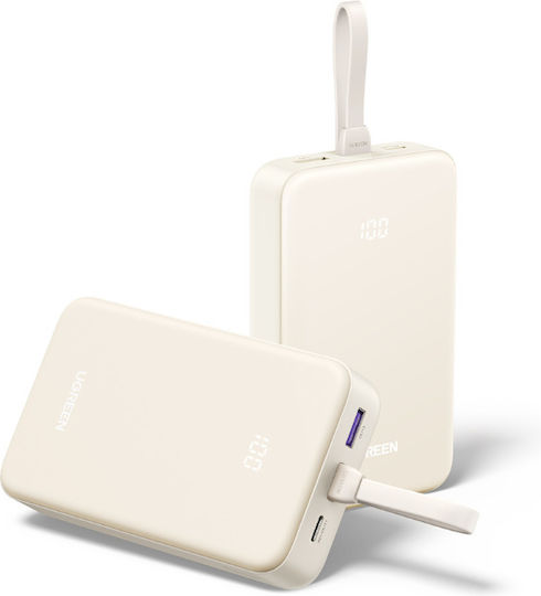 Ugreen PB505 Power Bank 20000mAh 22.5W με Θύρα USB-A και Θύρα USB-C Power Delivery / Quick Charge 3.0 Λευκό
