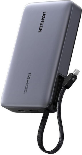 Ugreen PB551 Power Bank 20000mAh 145W με Θύρα USB-A και Θύρα USB-C Power Delivery Γκρι