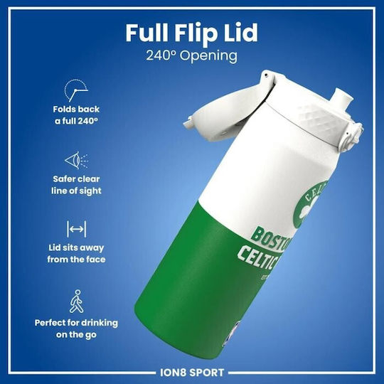 Ion8 Бутилка Термос Неръждаема Стомана Без BPA 750ml NBA Boston Celtics