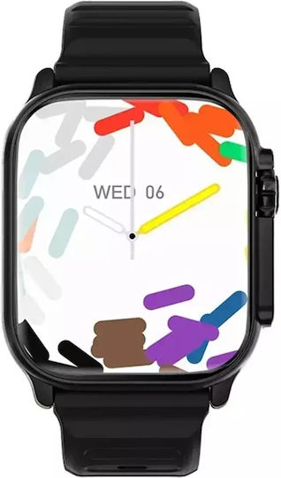 T900 UItra 49mm Smartwatch mit Pulsmesser (Schwarz)