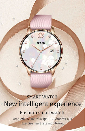 Microwear Y11 Smartwatch με Παλμογράφο (Silver Steel)